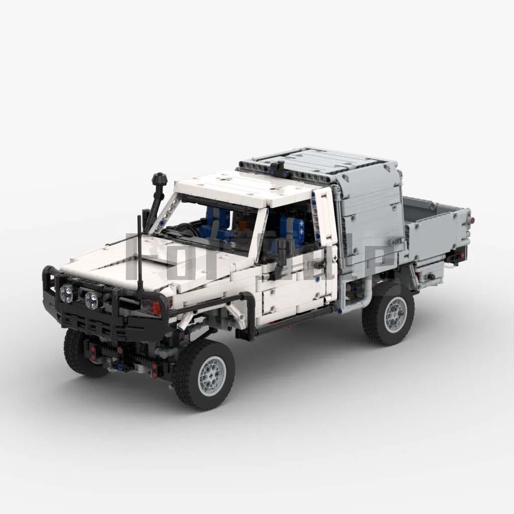 Moc-70906 Land Cruiser 79 cabina singola di Andy-C Building Block doppio telecomando Puzzle giocattolo modello elettrico per regalo per bambini