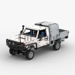 Moc-70906 Land Cruiser 79 Single Cab by Andy-C Building Block Double Remote Control Puzzle Toy Electric Model For Kids Gift