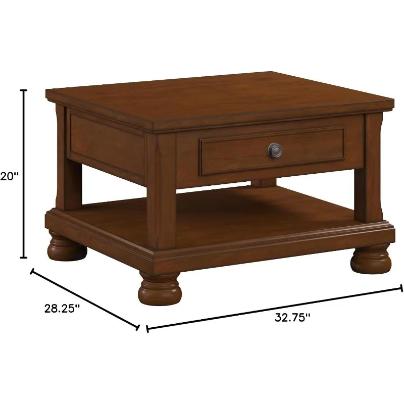 Traditional handcrafted lift-type coffee table, suitable for living room side table, easy to assemble coffee table