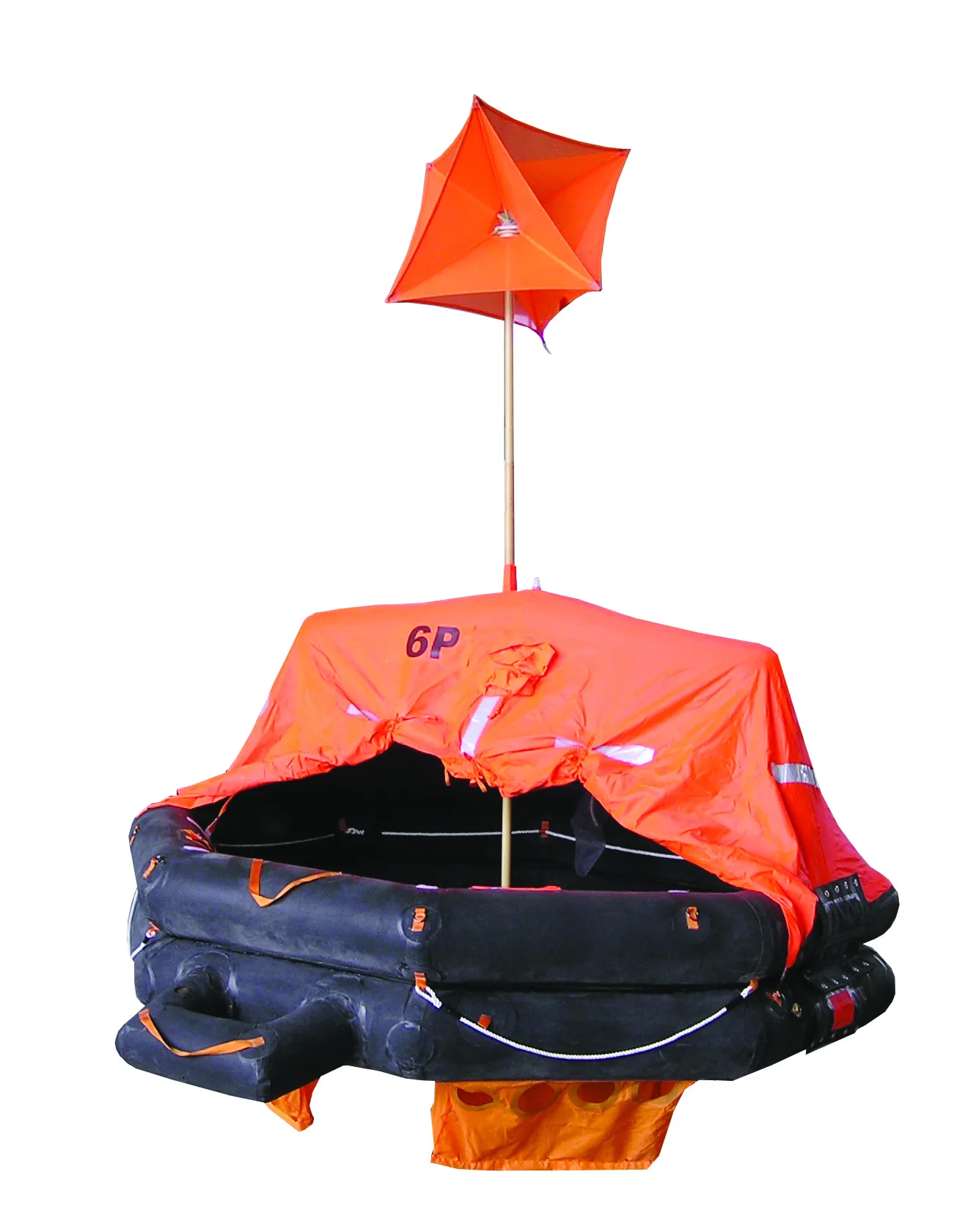 Inflatable Life Raft 6-25 Person, CCS EC MED Certified, Throw-over Board, Emergency Survival Rafts, Marine Safety Equipment