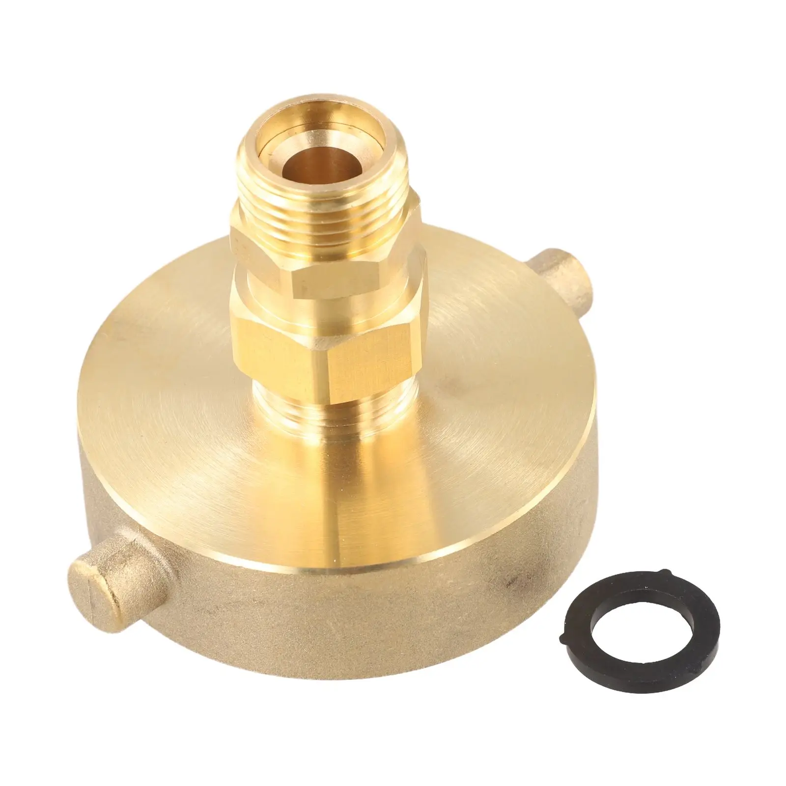 Brass Hose Adapter NST Female Fitting 2-1 2 NH Female X 3 4 GHT Male Fire Hose Adapter Municipal Facilities Quick Connect Design - view 2
