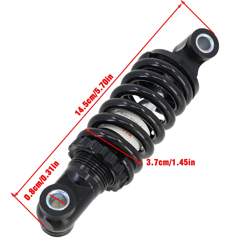 Amortiguador de suspensión de 125MM, amortiguador de resorte ajustable para patinete eléctrico, bicicleta plegable, accesorios para bicicleta