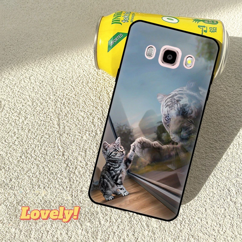 Cool Animal Big Cat Tiger Phone Case For Samsung Galaxy J5 J3 J7 A5 J1 2016 2017 J2 Core J8 A9 J4 J6 A6 A8 Plus 2018 view 5