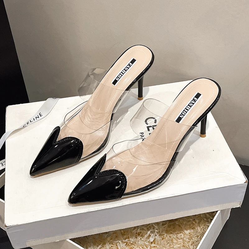 Kadın Kırmızı Kalp Desenli Rug - Clear Strap Heel incelemesi ve fiyatı