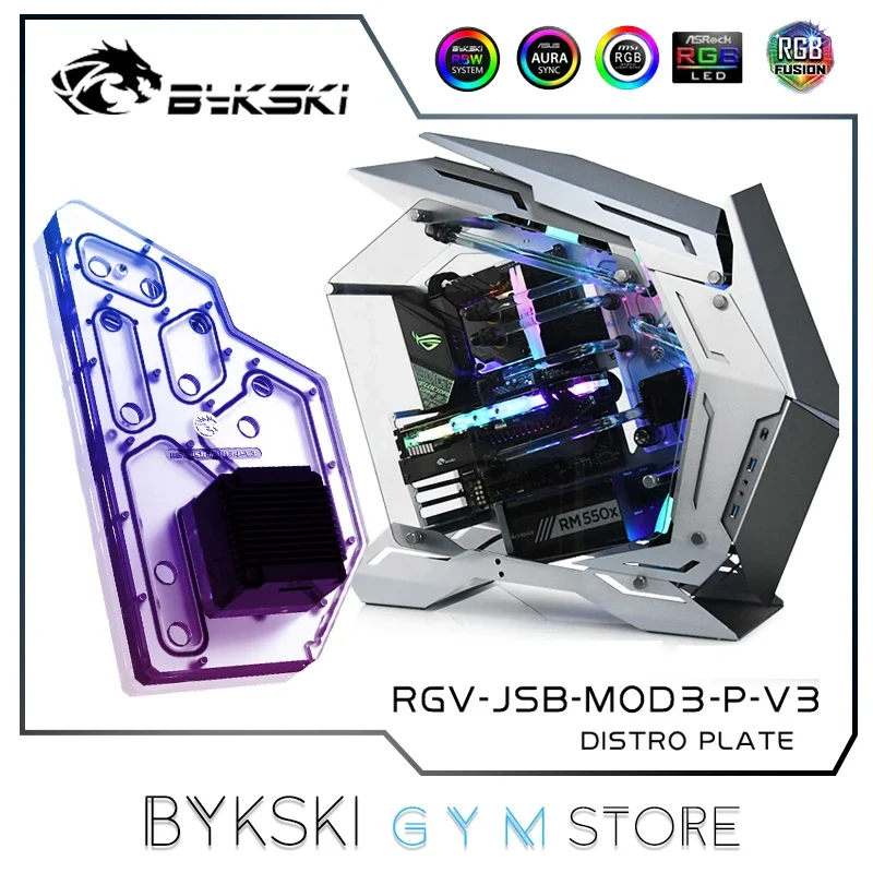 

Bykski Water Cooling Distro Plate For JONSBO MOD3 Case, 240+360 Radiator Liquid Cooling Customized, 12V/5V RGV-JSB-MOD3-P-V3