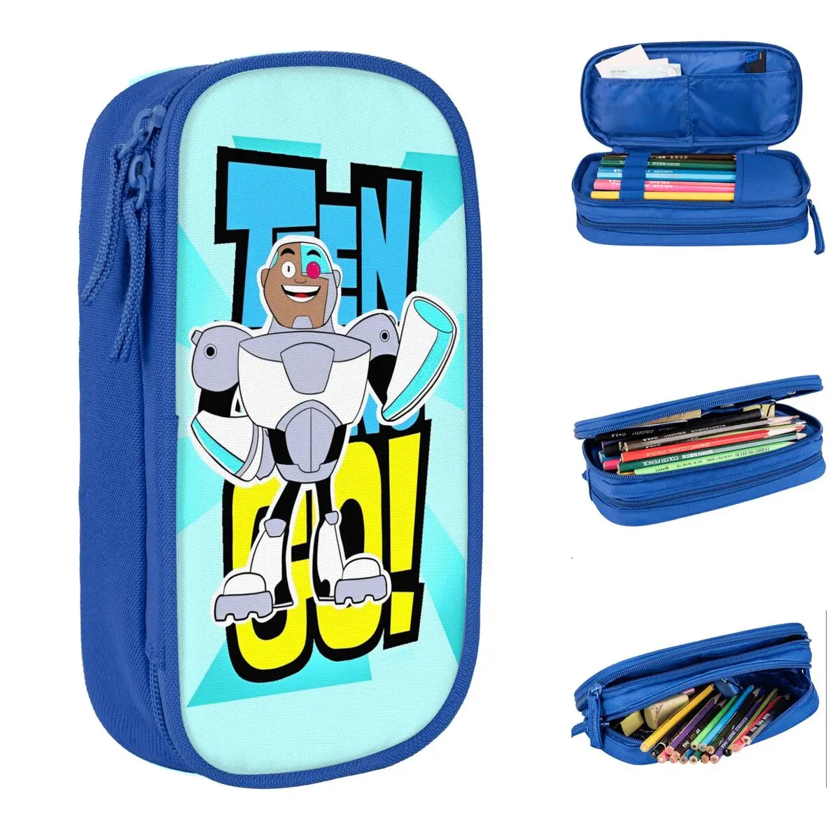 teen-titans-go-robot-estojo-para-lapis-bolsa-para-canetas-criancas-grande-armazenamento-material-escolar-estojos-para-lapis-com-ziper