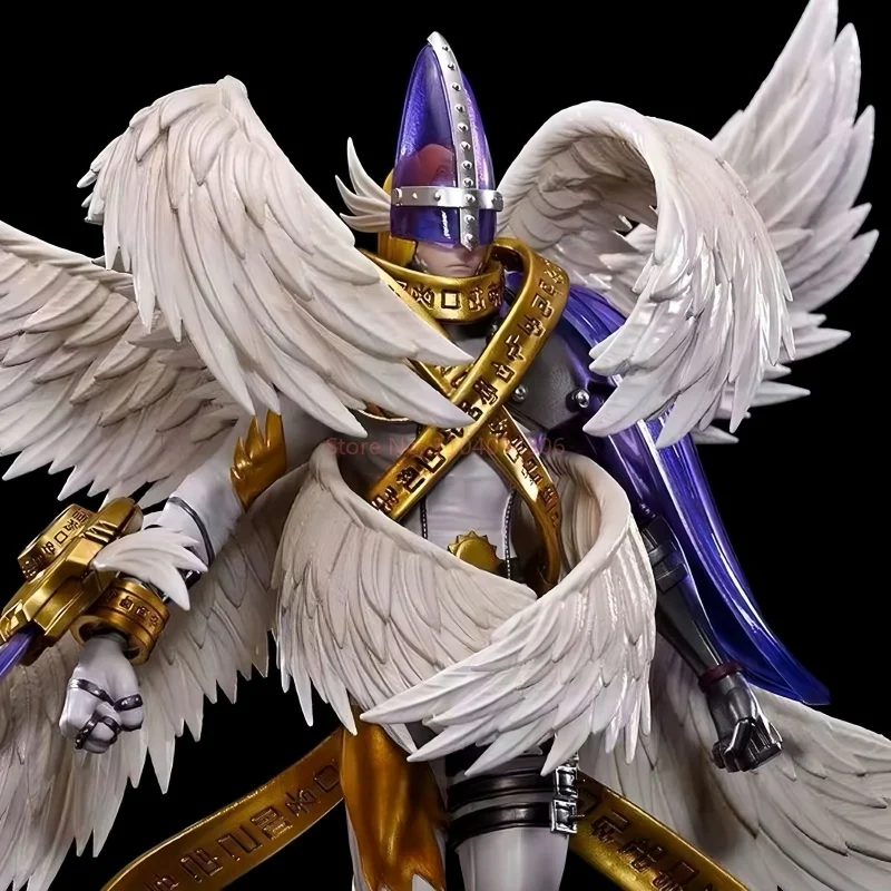 22cm/8.6in Anime Digimon Adventure Figure Entirely Body Holy Angemon Action Figures Statue Collection Model Toy Ornament Gifts view 6