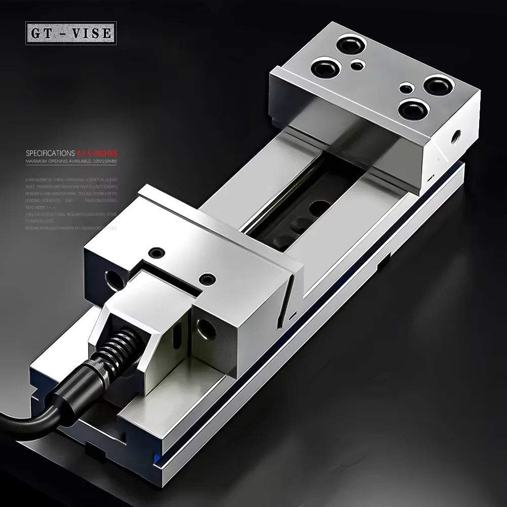 GT100x100 & GT125x150 Machine Bankschroef 4/5 inch Precisie Desktop Bankschroef Voor CNC-bewerkingscentrum draaibank en freesmachine