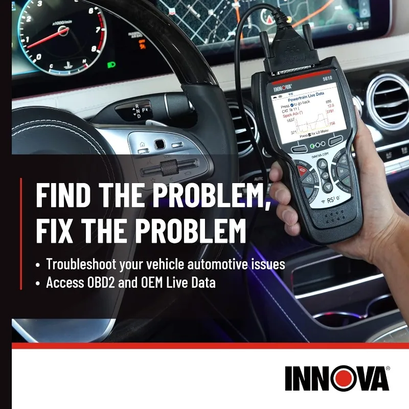 5610 OBD2 Bidirectional Scan Tool - Understand Your Vehicle, Pinpoint What's Wrong, and Complete Your Repairs with Less