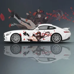 Genshin Impact  Hu Tao anime Car stickers ita car tuning racing vinyl decal wrap side graphics car decal sticker