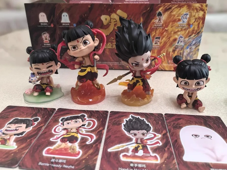 Genuine NeZha2Born Bonds Series Blind Box Guess Bag Original Toys Doll Cute Action Anime Figure Desktop Ornaments GiftS