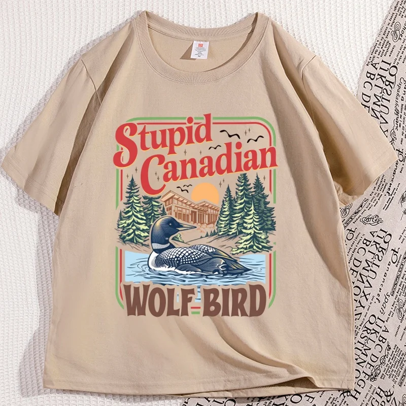 Stupid Canadian Wolf Bird Comfort Colors Shirt, Heated Rivalry Inspired Shirt, Team Hollanov Tee