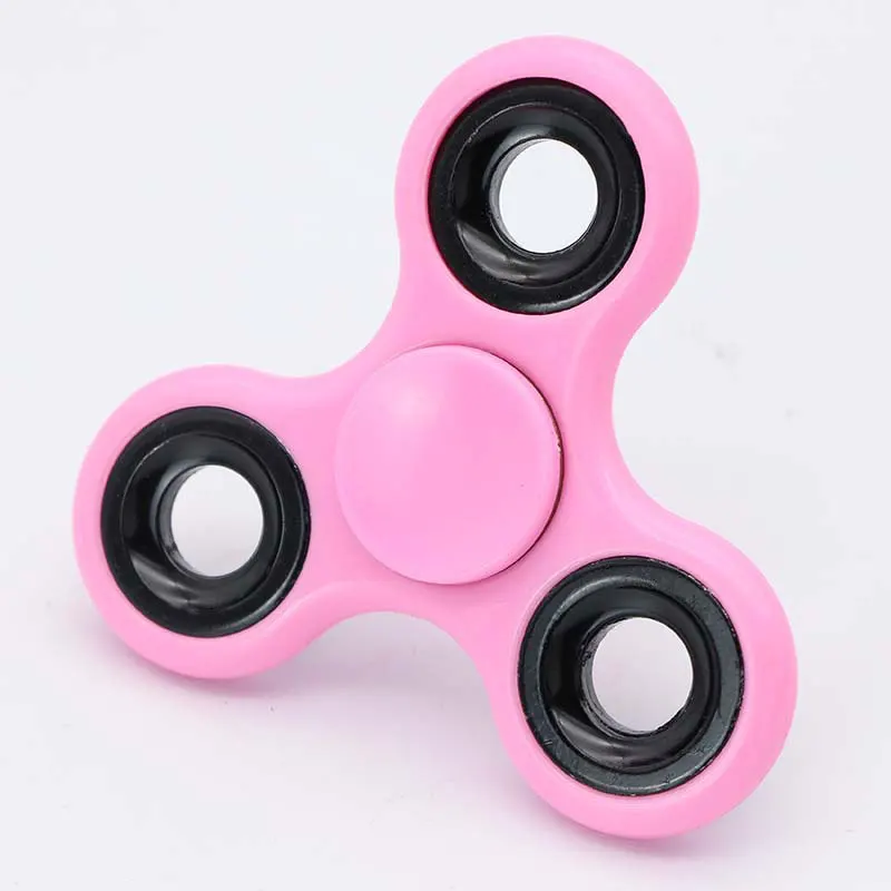 Hand Spinner EDC Fidget Toys Plastic Stand Metal Three-leaf Finger Pressure Relief Gyro Desk Stress Relief Toy for Kids Adults