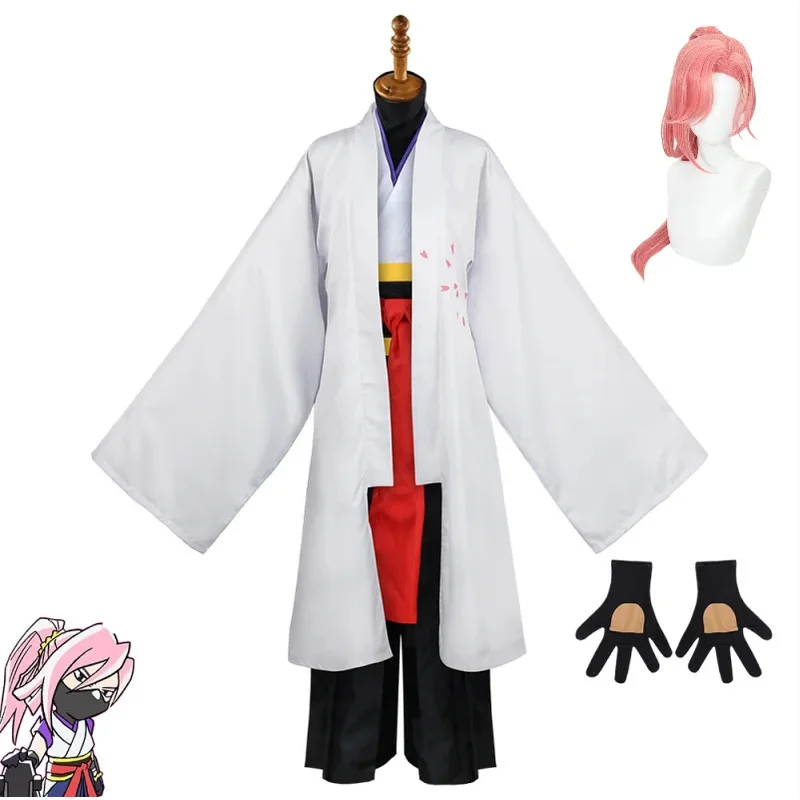 A;3\v,7'd/Anime SK8 the Infinity Cherry Blossom Cosplay Costumes Uniform Sakurayashiki Kaoru Suit And Wig Hac;4'b,7'm\1/ view 3