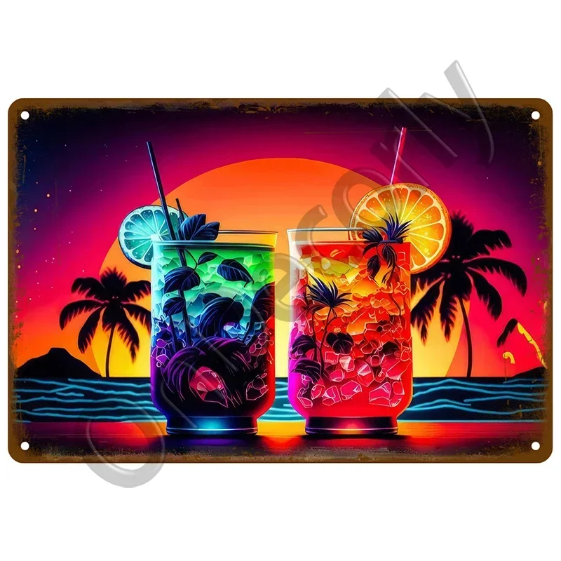 البيرة علامة معدنية ويسكي النبيذ الكحول تين تسجيل خمر كوكتيل المشارك بار حانة ديكور المنزل الفن الحرف صفيح لوحة الحائط علامات