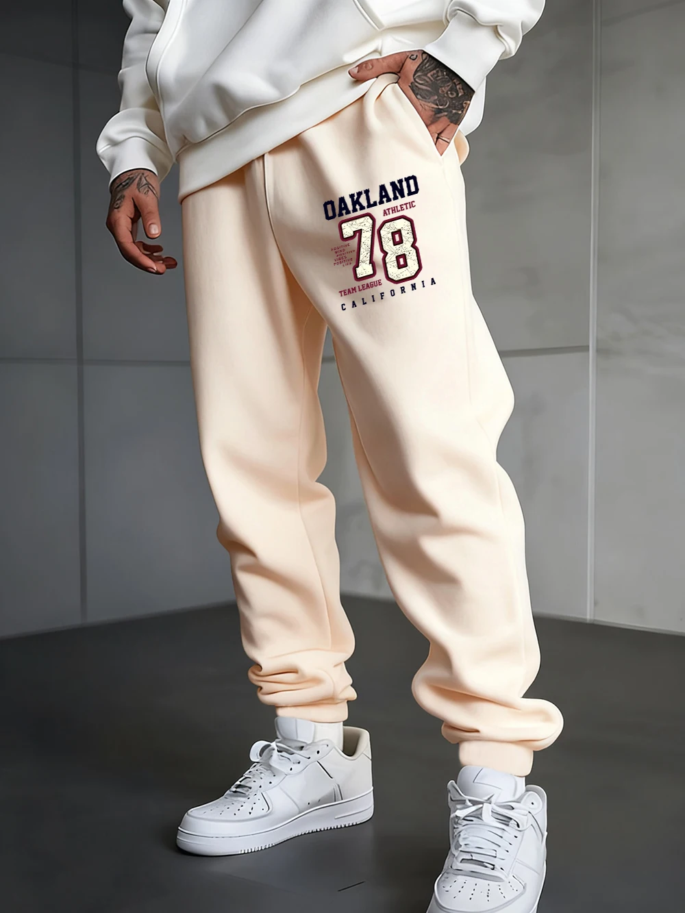 

Спортивные штаны с принтом Team League California, мужские базовые брюки, флисовые теплые брюки для бега с карманами, осень-зима, мужская спортивная одежда