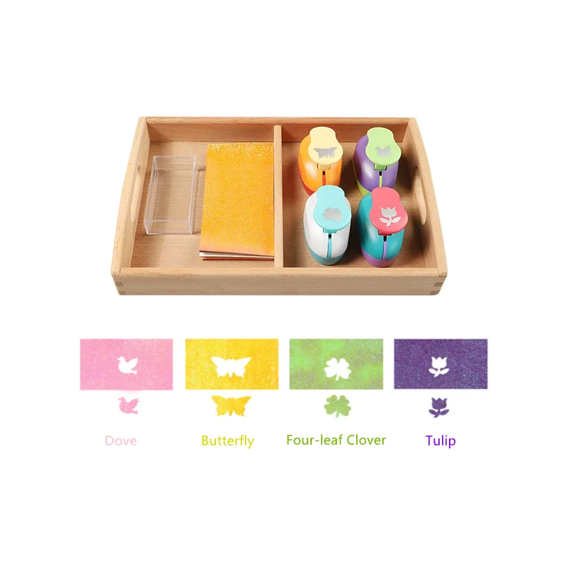 Pressed Flower Game for Children Montessori Learning Toys Art Educational Materials Hand-eye Coordination Exercises Activities