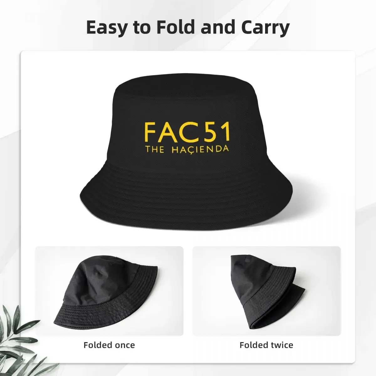 Fac51 Prime 8 topi Bucket topi Panama topi Bob anak-anak topi nelayan Hip Hop topi nelayan musim panas pantai memancing topi uniseks