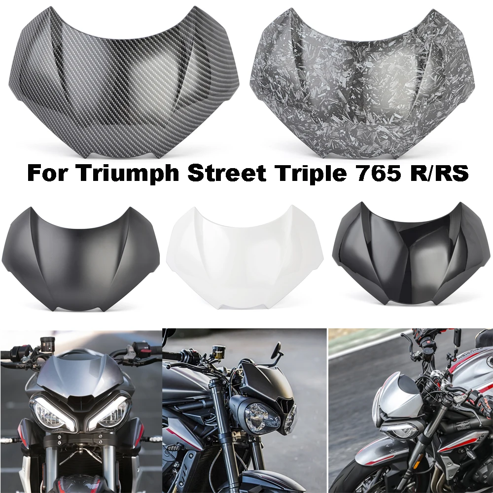

Обтекатель фар мотоцикла, верхняя верхняя крышка, защитный обтекатель для кузова для Triumph Street Triple 765 R/RS 2020 2021 2022