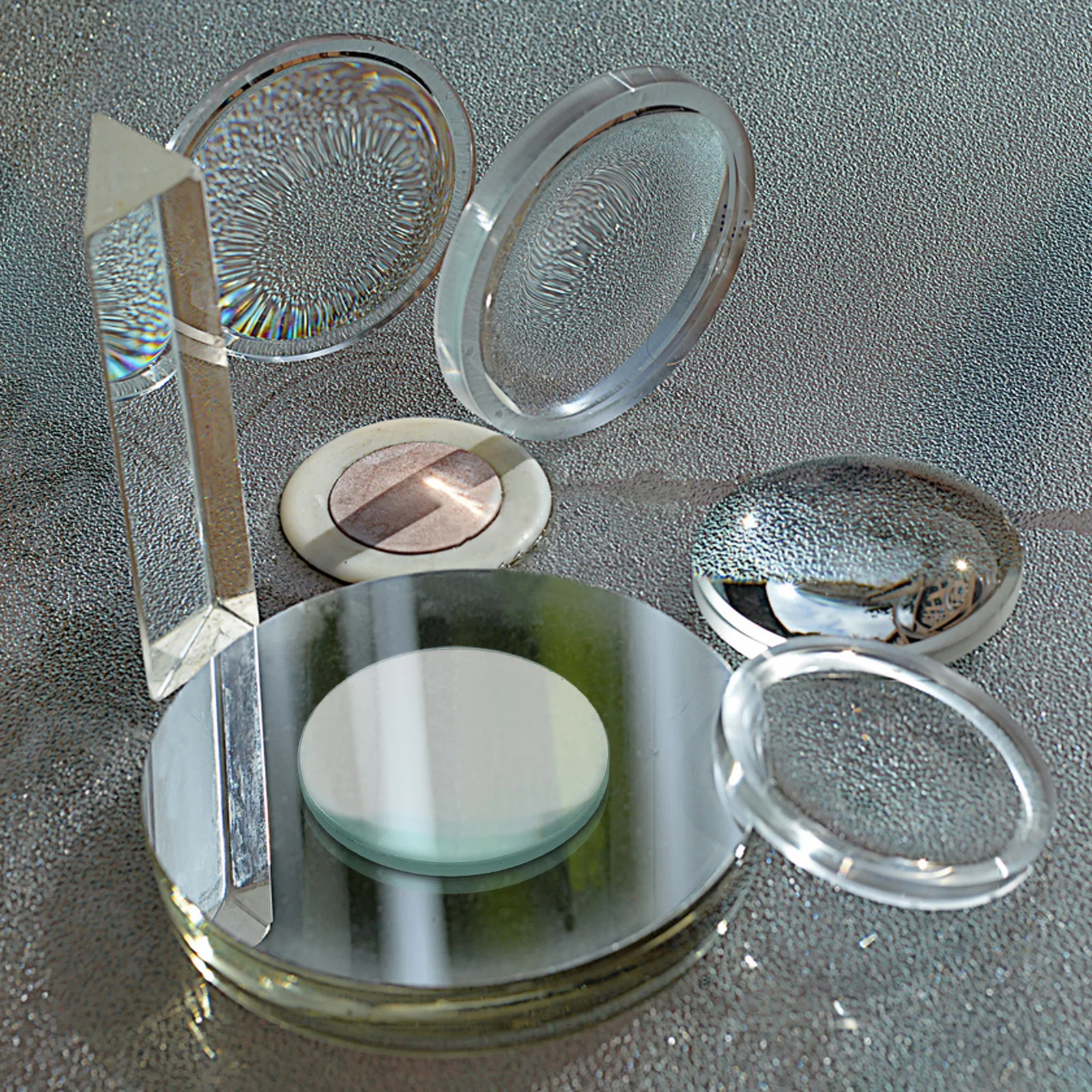 

Convex Lens Magnifying Glass Spectacles Mirror for Physics Small Window Biconvex Double Concave Lenses Science Watch