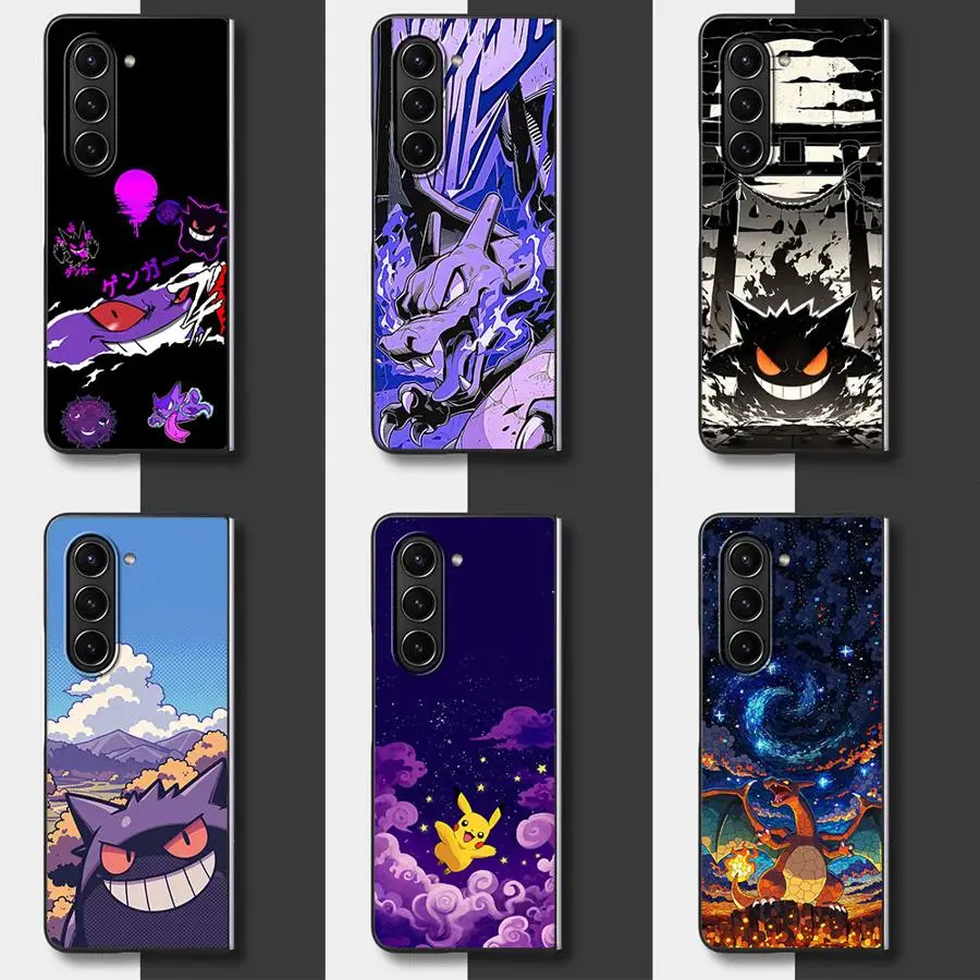 Case for Samsung Galaxy Z Fold 8 Ultra ZFold5 Z Fold 7 6 5 ZFold6 ZFold7 ZFold3 ZFold4 Phone Funda Cute P-Pokemon Gengar