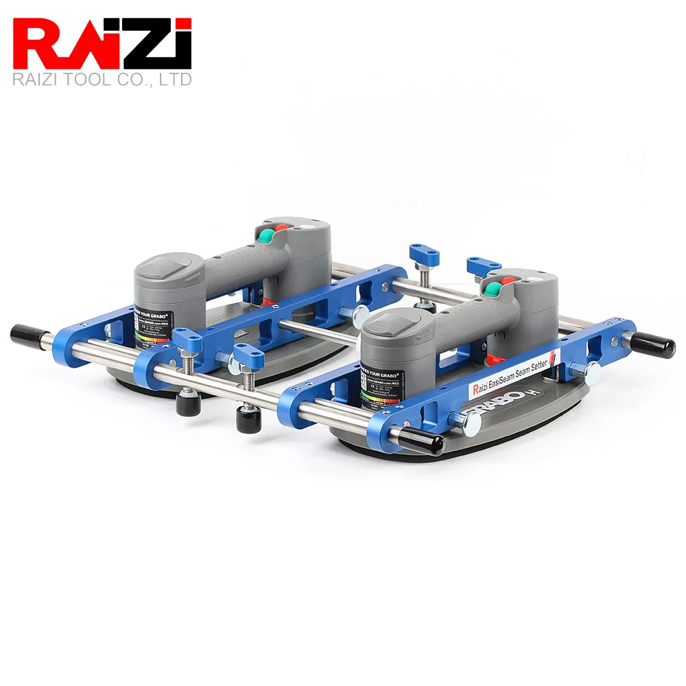 Raizi EasiSeam™ Heavy Duty Seam Setter With GRABO H V2 Suction Cup For Granite Marble Glass For Gap Splicing GRABO Attachment