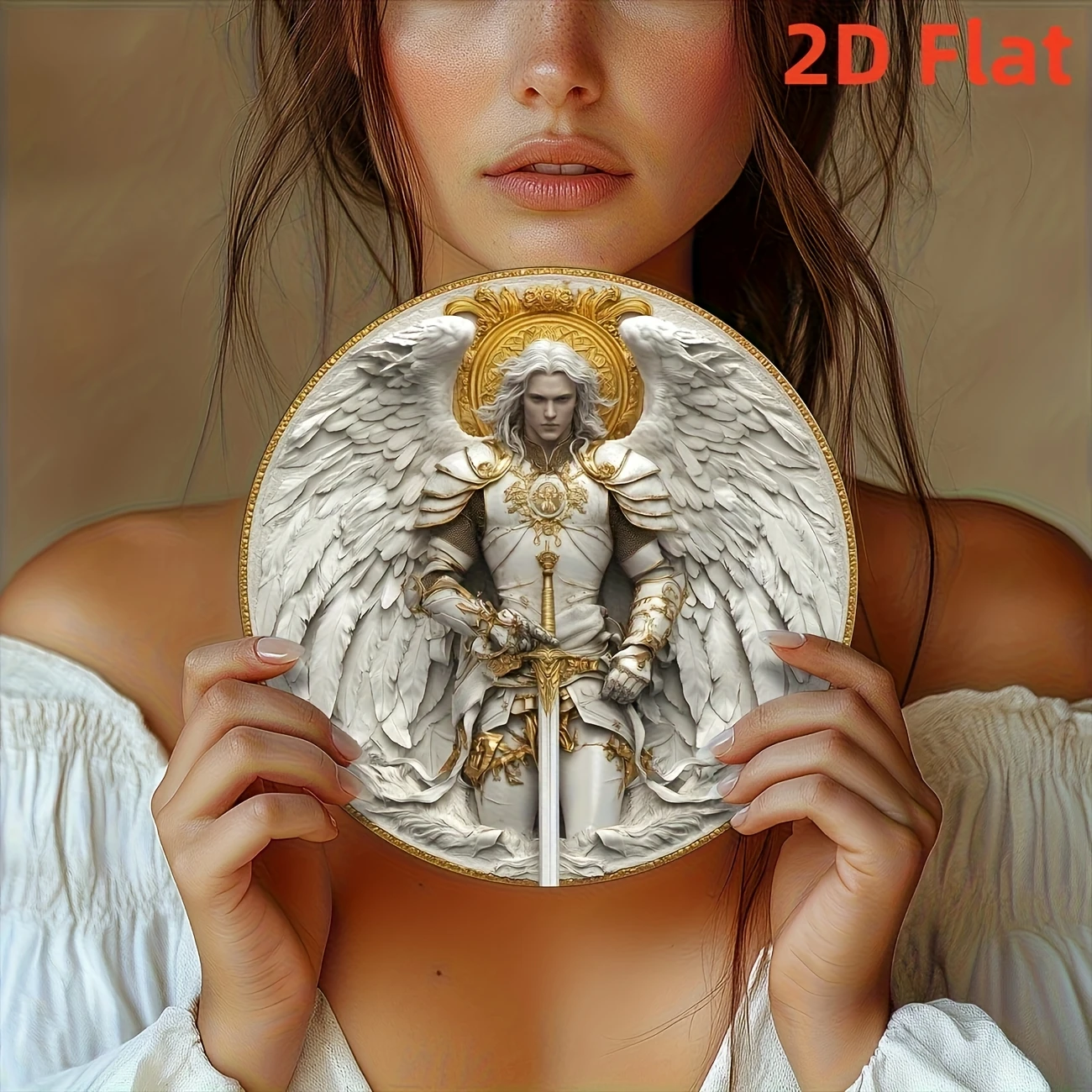 Archangel Michael 2D Metal Wall Art, 8\