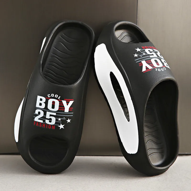 Men's Slippers Non-slip Slides Fashion Casual Shoes Men's Slides Summer Sandals EVA Home Indoor Slippers Lightweight Big size