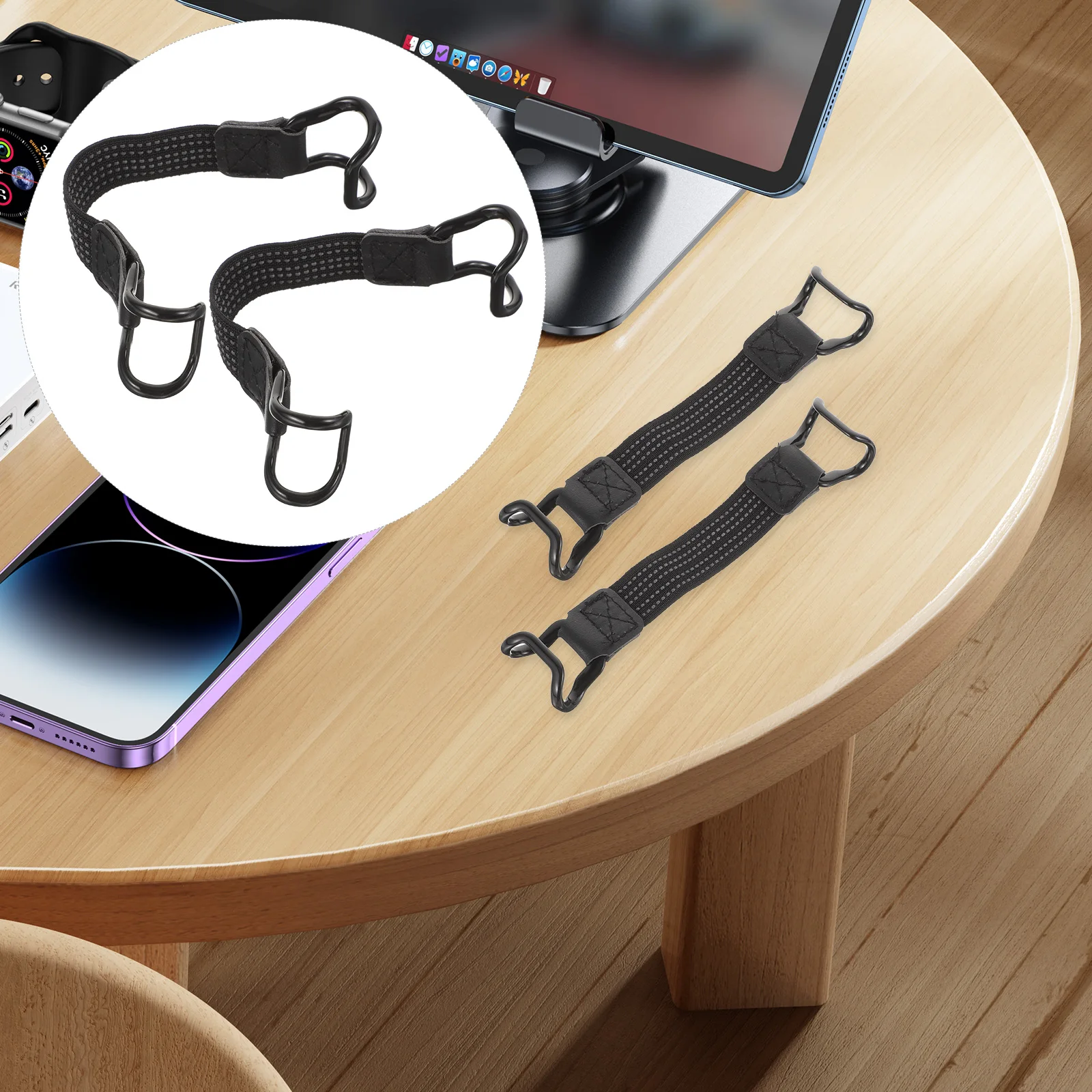 

2Pcs Anti drop Strap for Tablet Hands Free Reading Holder Elastic Hand Grip Tablet Accessories Lightweight Portable