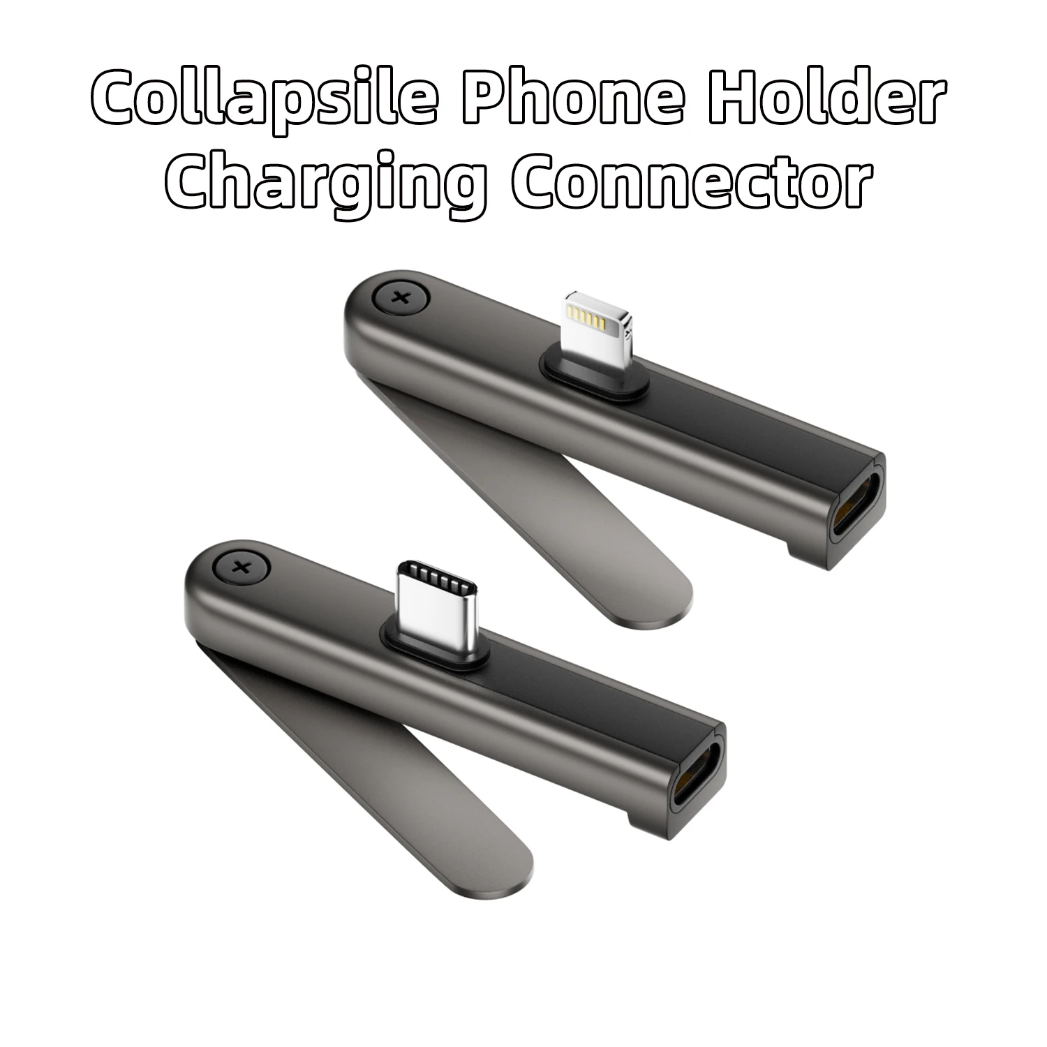 

Lightening Cellphone Charging Bracket Adapter 60W 240W USB-C Built-in Stand Charger Converter Foldable Phone Holder for iPhone