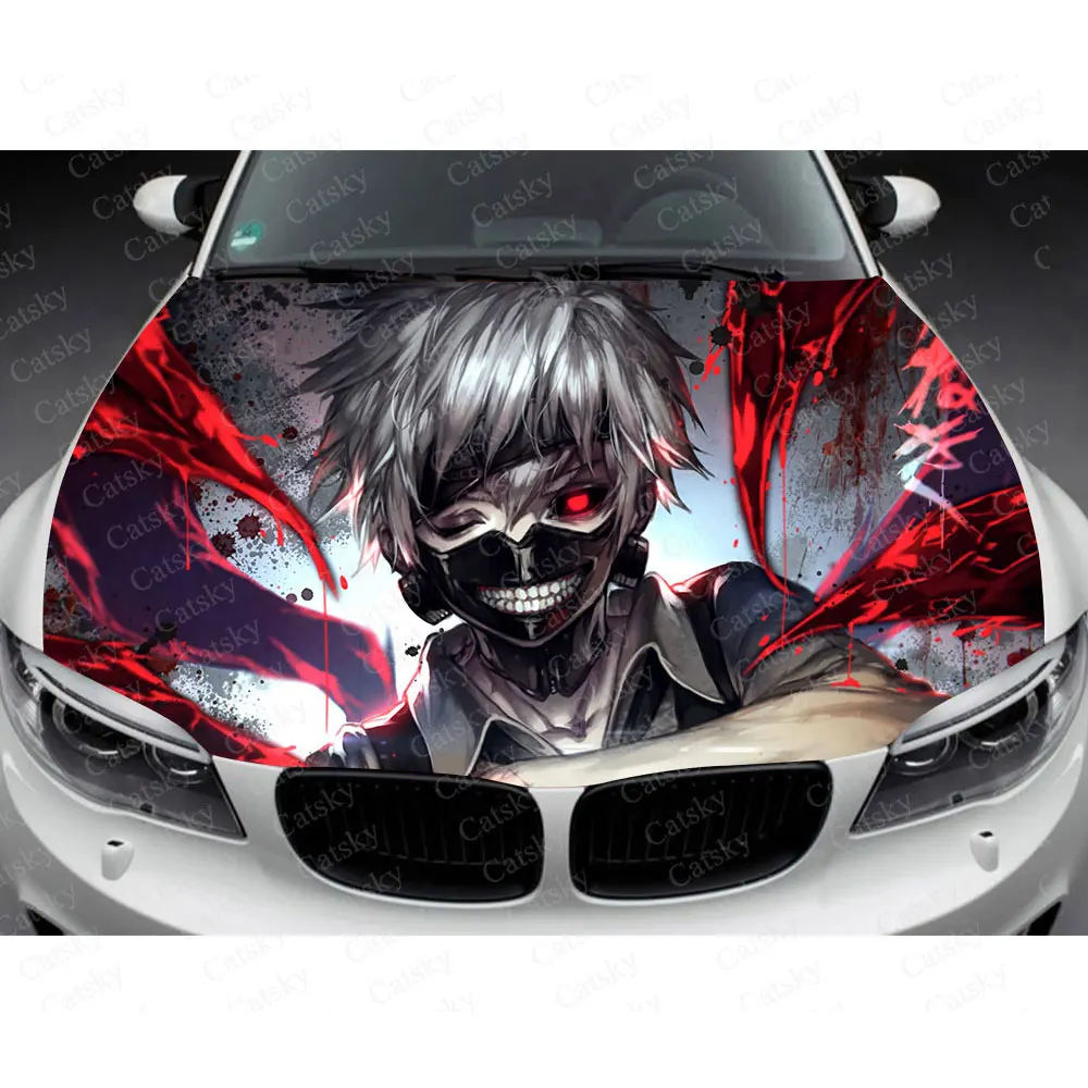 

Аниме Токийский Гуль канеки Кен наклейка на капот автомобиля виниловая наклейка полноцветная графическая наклейка на автомобиль полноцветный графический изображение на заказ