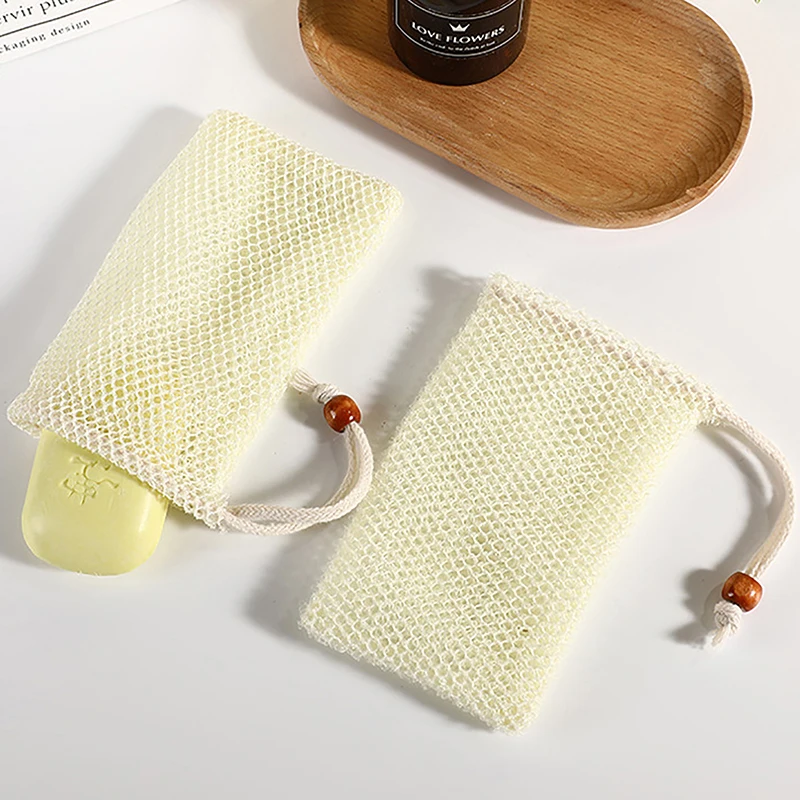 Simple Soap Foaming Net Home Bathroom Bath Shower Cleanser Liquid Face Wash Mesh Bag Drawstring Bag Portable Pouch Bubble Former