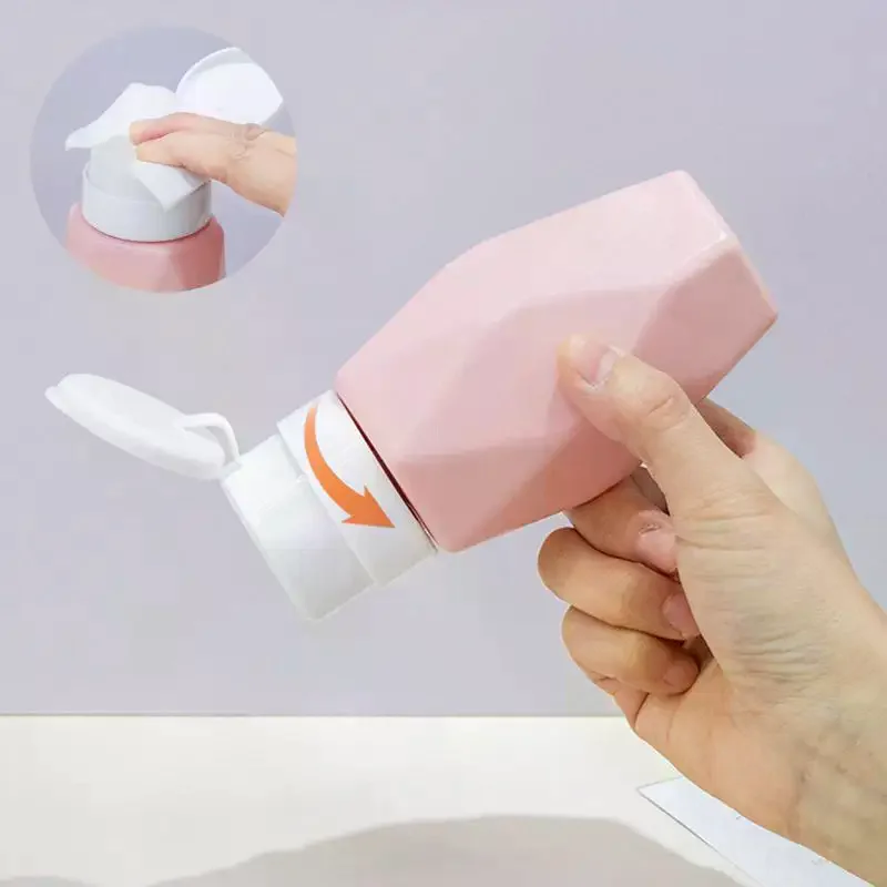 زجاجة ضغط طلاء الأظافر، مزيل مياه التنظيف، قفل دوار، زجاجة ضغط قابلة لإعادة الاستخدام، زجاجة فارغة، منظف محمول لصالونات الأظافر #4