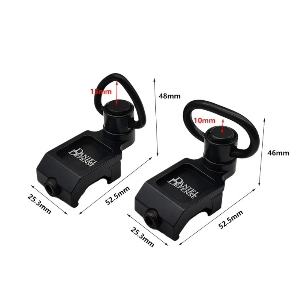 Large DD Strap Buckle, Quick Release QD Strap Buckle 416 Toy Model CNC Metal Strap 20mm Guide Rail