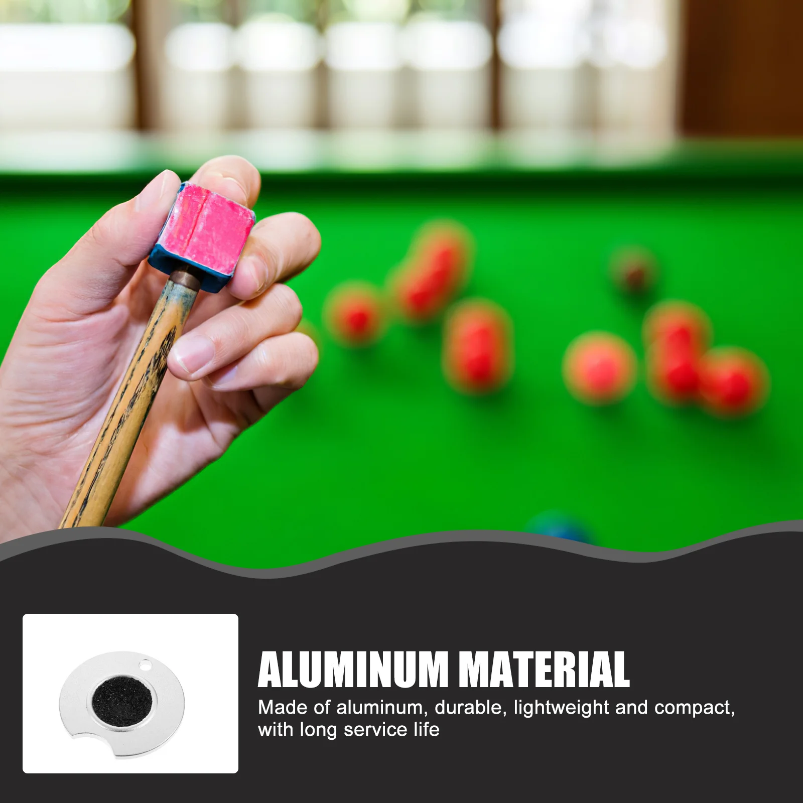 

Aluminum Cue Tool Shaper Dime Billiard Club Sanding Radius Pool Cue Tip Maintenance Pool Tip Shaper Dime