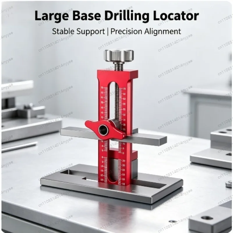 3-in-1 Cabinet Door Drilling Jig Aluminum Alloy Dual Scale Metric Imperial Hardware Installation Tool for Cabinets Installation