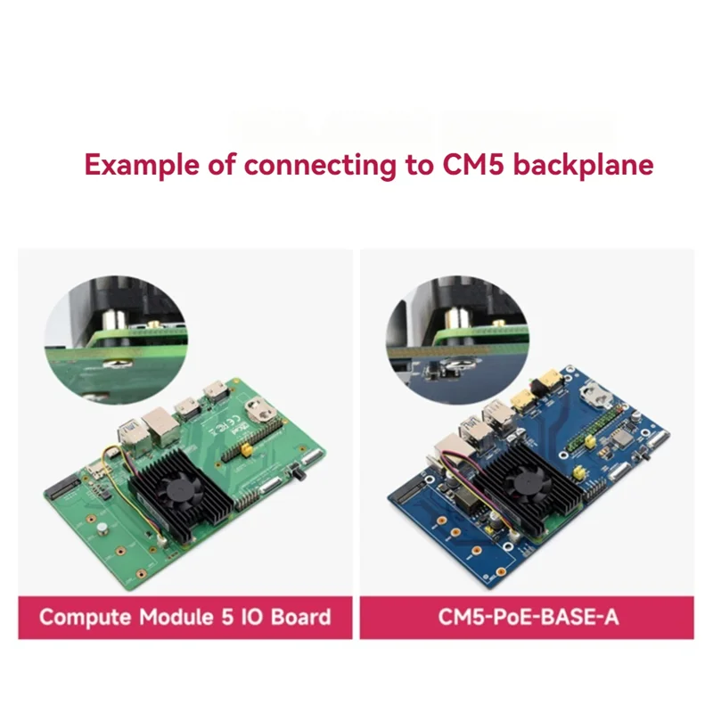 

Усовершенствованный вентилятор для радиатора Raspberry Pi CM5 для вычислительного модуля 5, плата ввода-вывода и Poe, улучшенное охлаждение