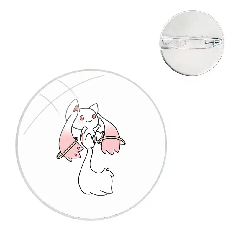 Kyubey Design Pins Badge Metal Brooches For Clothes Backpack Decoration gift