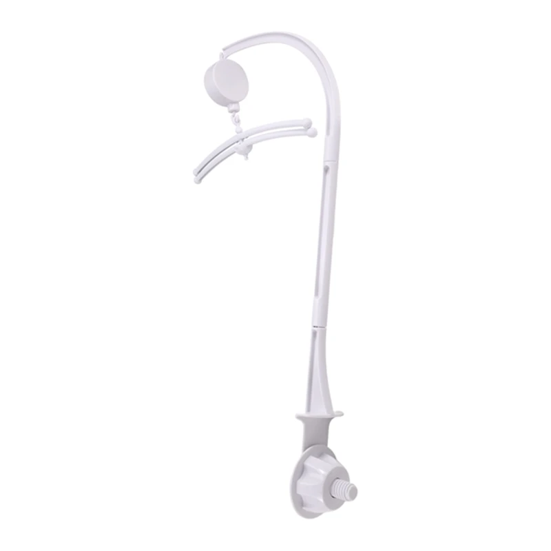 Support de cloche de lit pour bébé, hochets blancs, boîte à musique mobile CPull, cloche nouveau-né, jouet CPull pour 0-12 mois, cadeau pour bébé