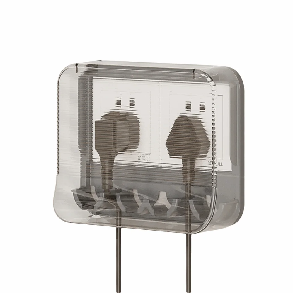 

Clear Waterproof Socket Cover Self-Adhesive Durable Socket Plate Guard Easy Install Neat Storage Socket Safety Protective Cover