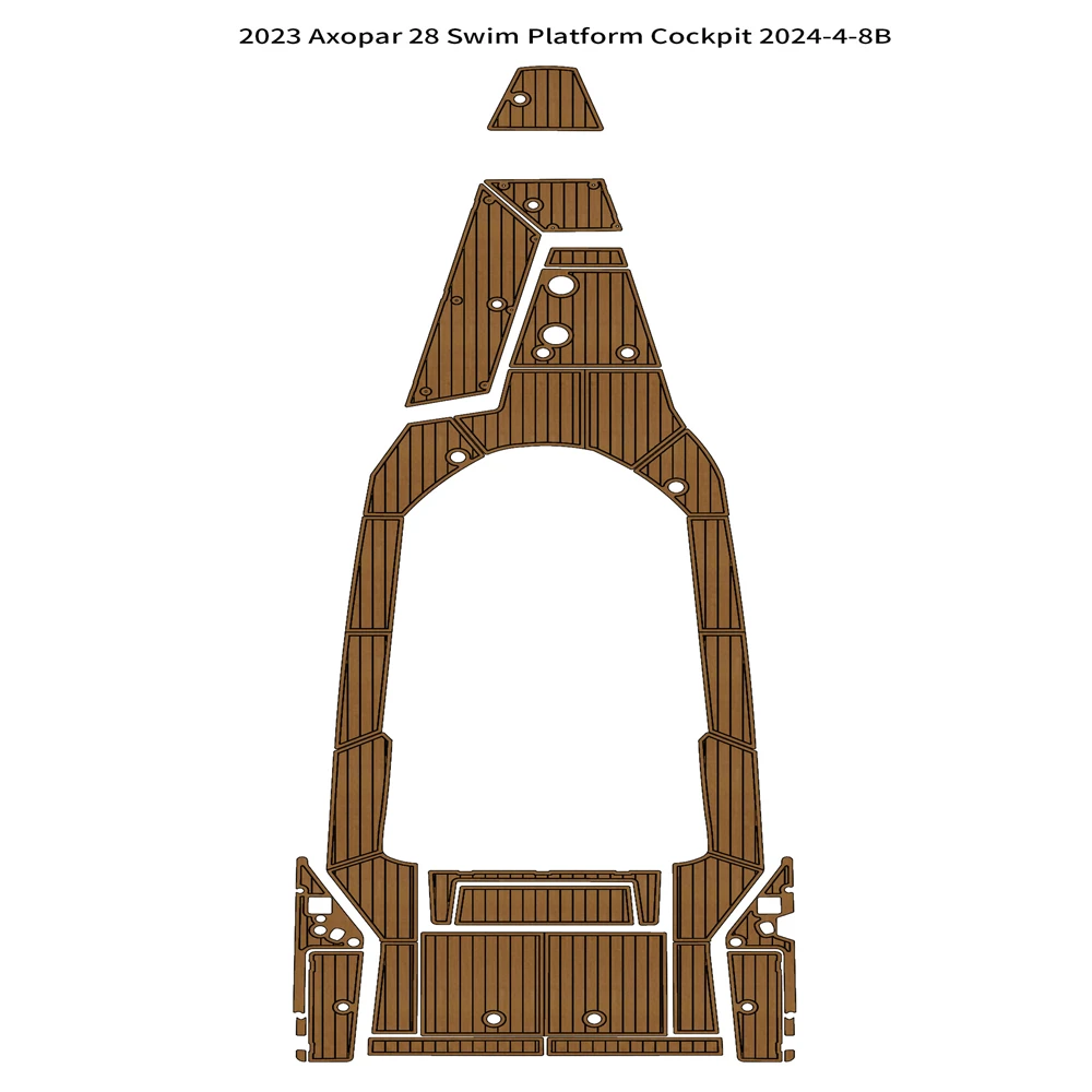 

2023 Axopar 28 Swim Platform Cockpit Pad Boat EVA Foam Teak Deck Flooring Mat SeaDek MarineMat Gatorstep Style Self Adhesive