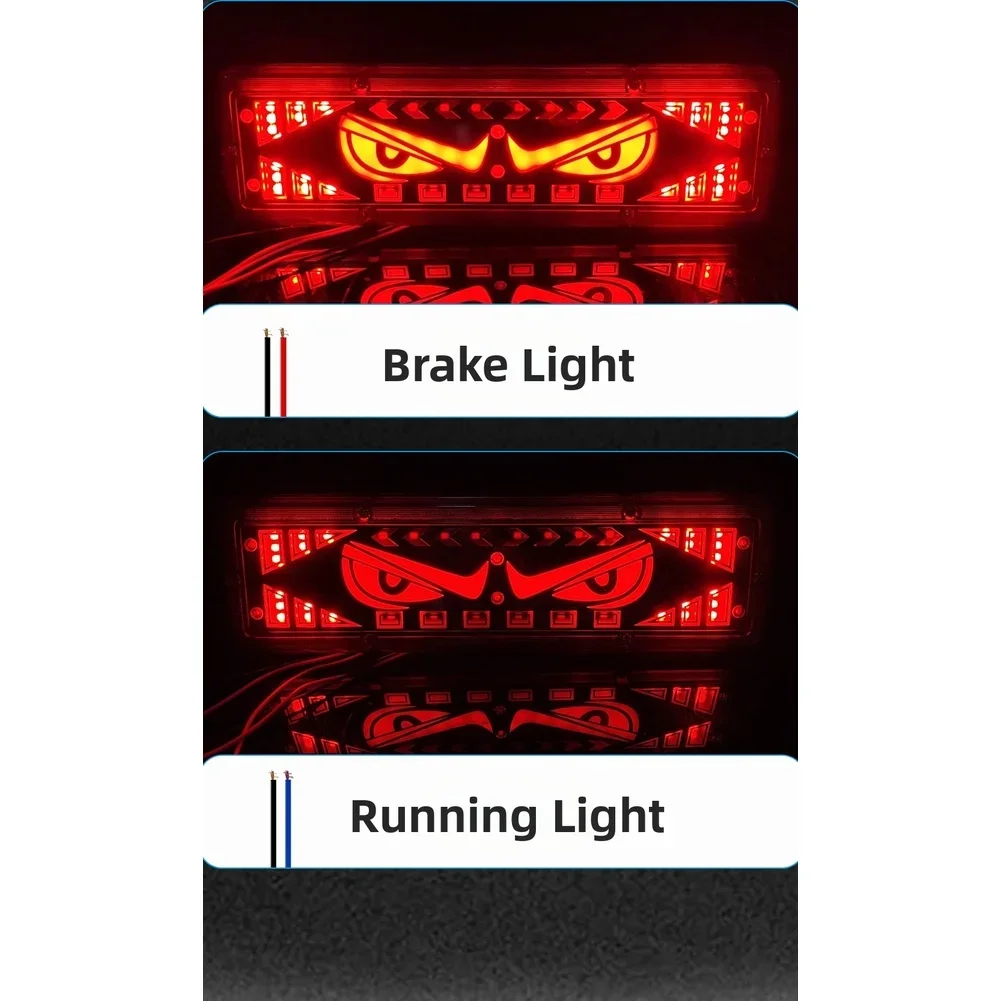 Easy Installation Tail Light Brake Turn Signal LED Tail Lights Multi-function Brake Turn Running ABS Material Housing