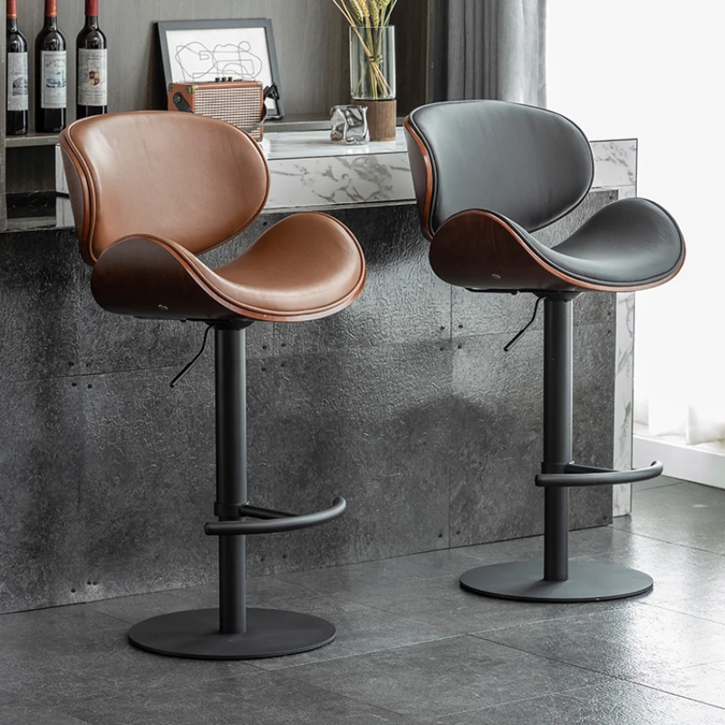 

Nordic Island Bar Chair Reception Barber Coffee Design Dining Chairs Rotating Modern Sillas Cadeira Sandalye Furniture HD50BY