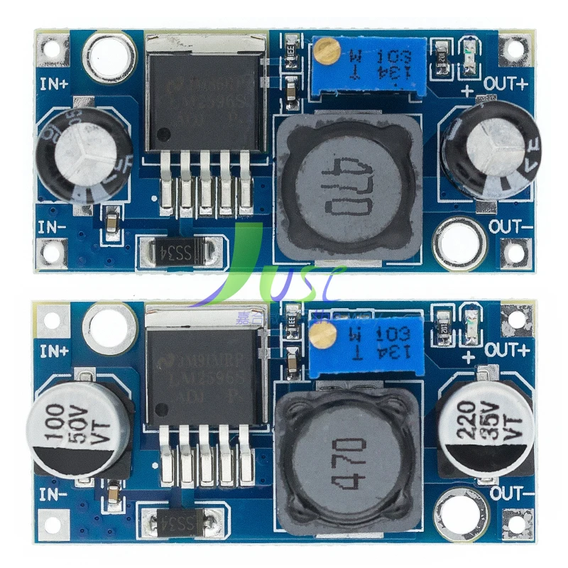 

100pcs/lot LM2596S LM2596 LM2596 ADJ DC-DC Step-down module 5V/12V/24V adjustable Voltage regulator 3A