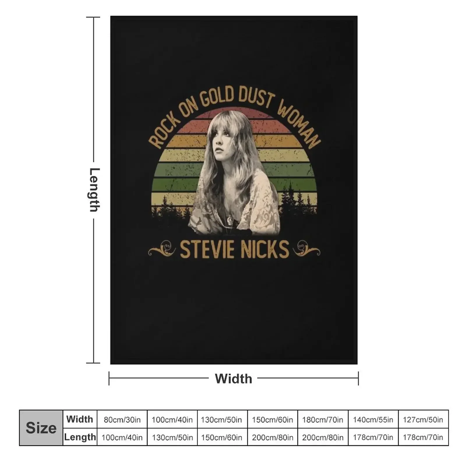 Stevie Nicks Portrait Throw Blanket Luxury Thicken Decorative Beds Blankets