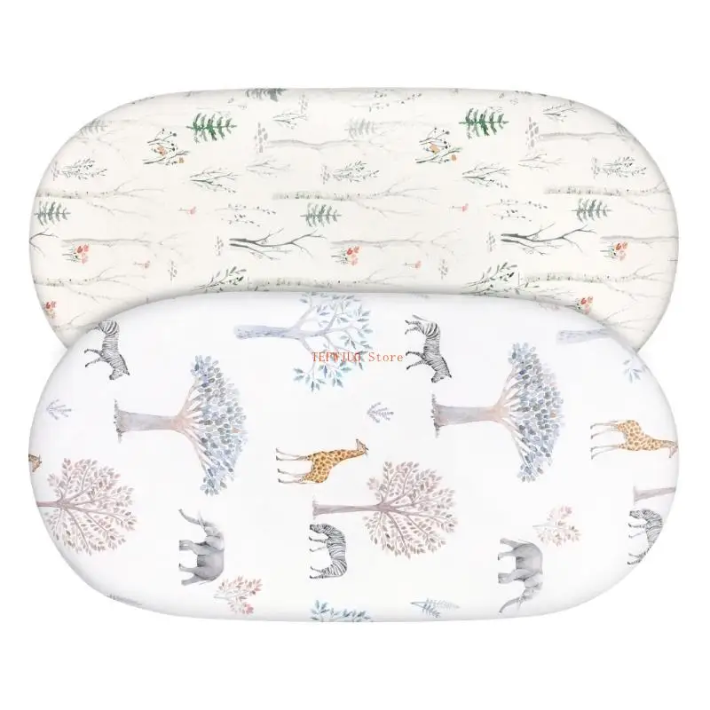 مجموعة U50F مكونة من قطعتين من ملاءات سرير الأطفال الملائمة عالميًا لغطاء تغيير الحوامل