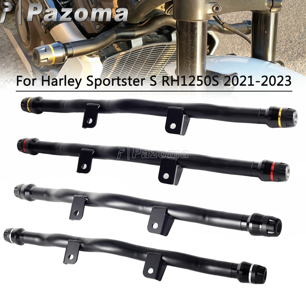 

Motorcycle West Coast Style Crash Bar Highway Peg Engine Bumper Guard Frame For Harley Sportster S RH1250S RH1250 2021 2022 2023