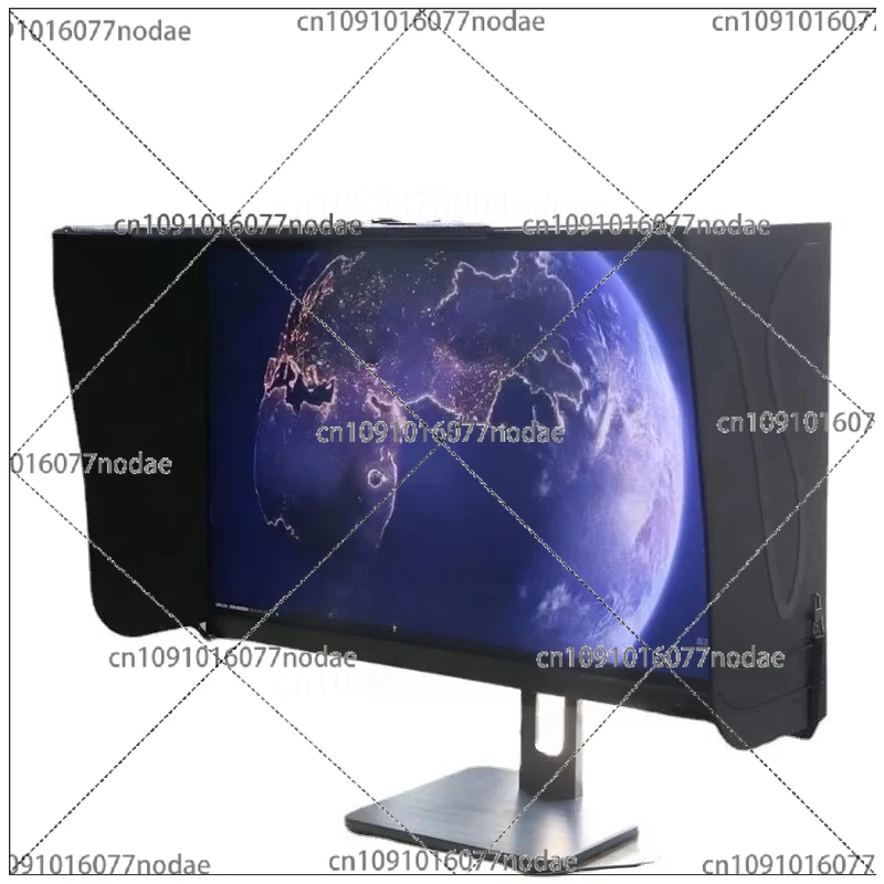 Computer Monitor Hood Desktop 17-27-Inch 41-66cm Width Sun Visor Printing and Repairing Design