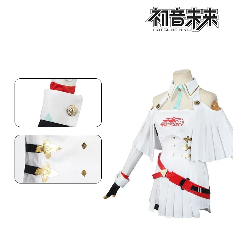 Disfraz de carreras Mikuu para mujer, disfraz con sombrero, calcetines, guantes, Anime Comic Con, juego de cuero, trajes Mikuu 2023 # 1 # W