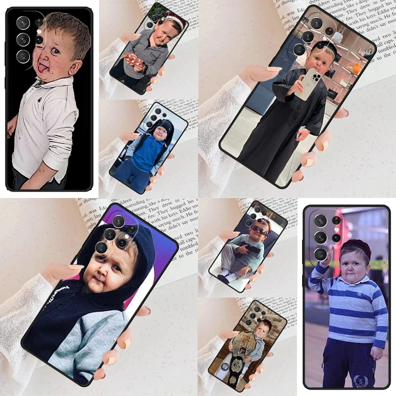 Hasbulla Fighting Meme Mini Khabib Blogger Phone Case For Samsung Galaxy S24 S23 S22 S21 Ultra Note 10 Pro S20 Plus FE S9 Cover